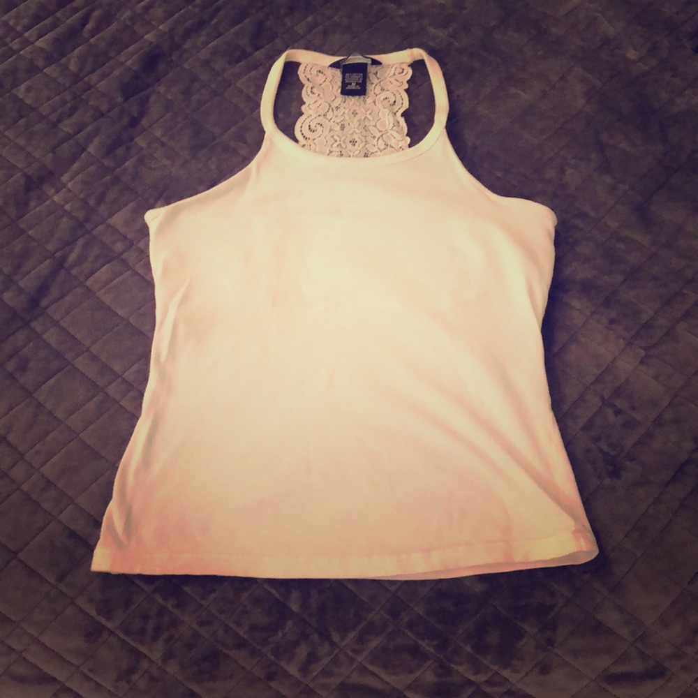 White lace tank size medium